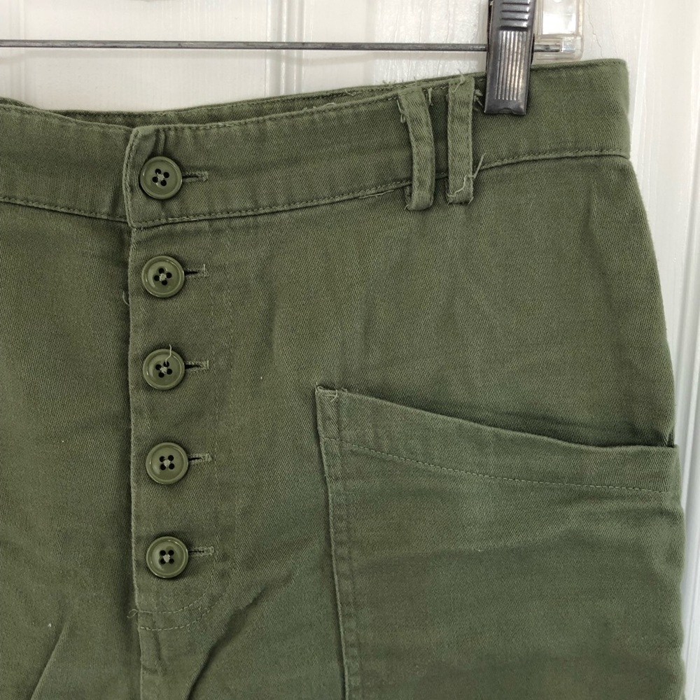 UO Button Front Pants Wide Leg Size 6